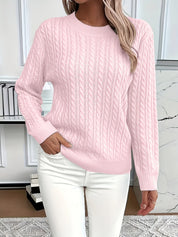 Louisa Bramley | Cable-Knit Round Neck Sweater