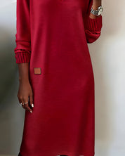 Georgina Clarke | Long Sleeve V-Neck Shift Dress