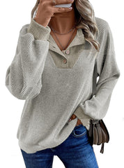 Tabitha Robinson | Ribbed Knit Collared Sweater