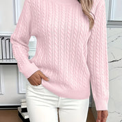 Louisa Bramley | Cable-Knit Round Neck Sweater