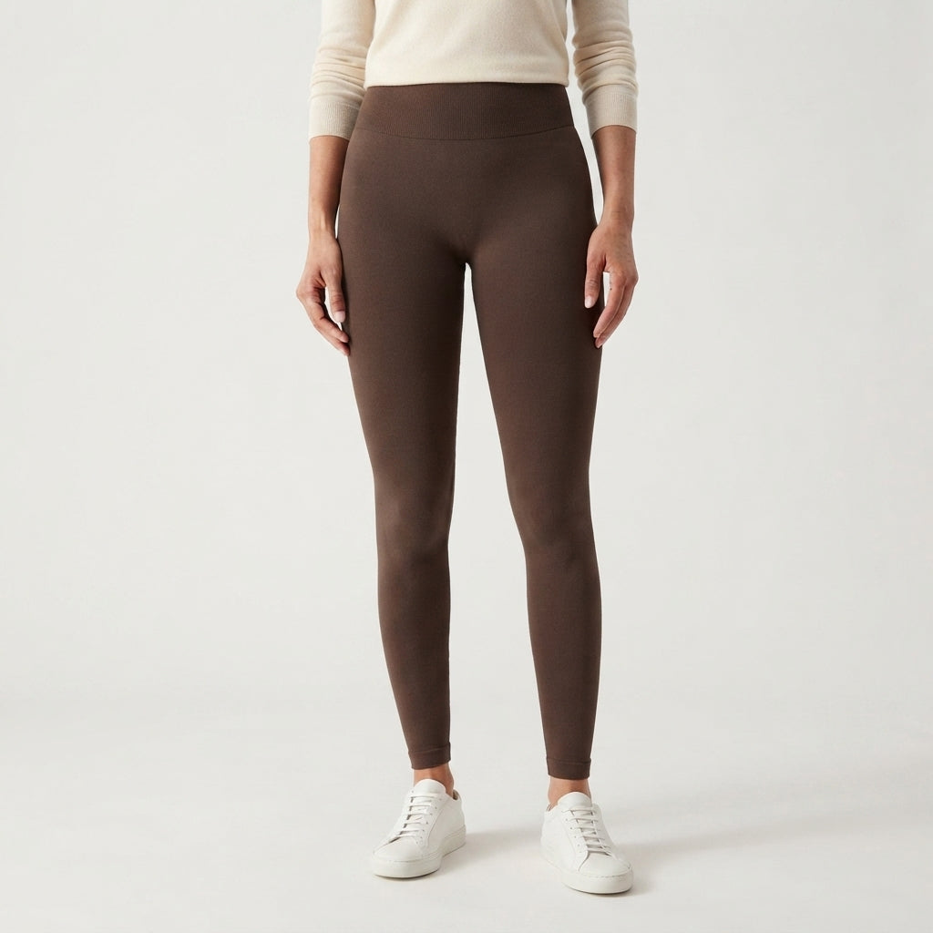 Constance Ravenscroft | Legging sculptant taille haute marron foncé