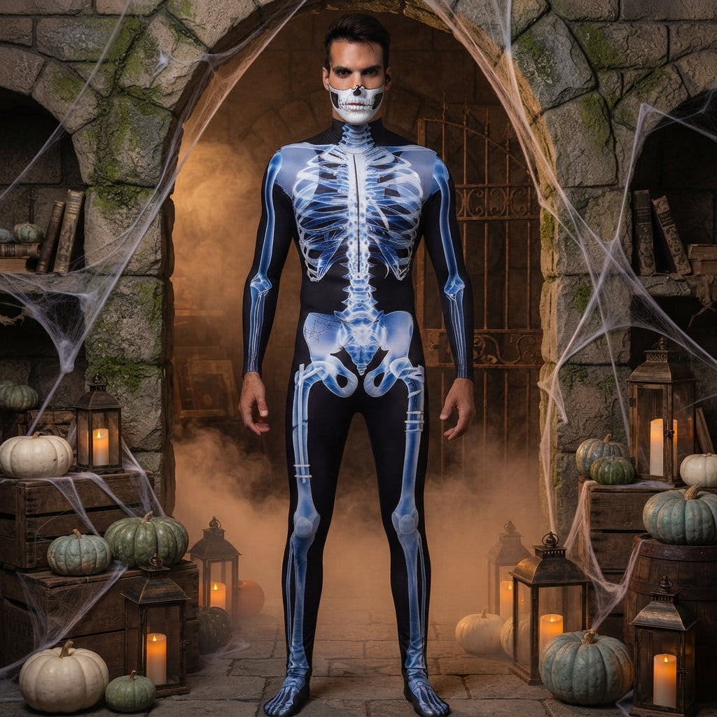 Bone Rattle | Skeleton Halloween Costume For Men