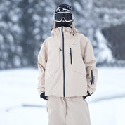 Freya Thompson | Waterproof Hooded Ski Jacket in Sage Green