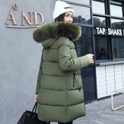 Poppy Edwards | Mint Green Faux Fur Hood Puffer Coat