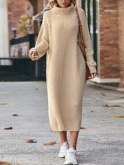 Victoria Griffiths | Turtleneck Knitted Maxi Dress