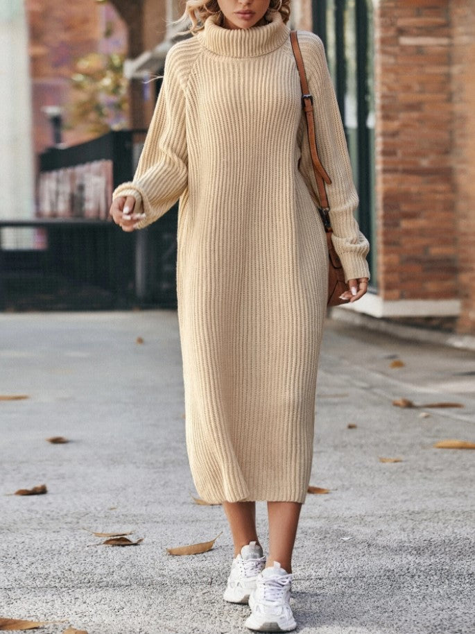 Victoria Griffiths | Turtleneck Knitted Maxi Dress