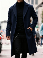 Matilda Harrison | Navy Tailored Longline Overcoat