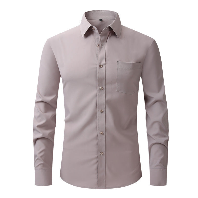Chemise habillée blanche classique à manches longues Edward Clarke