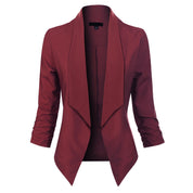Millicent Scott | Open-Front Draped Blazer