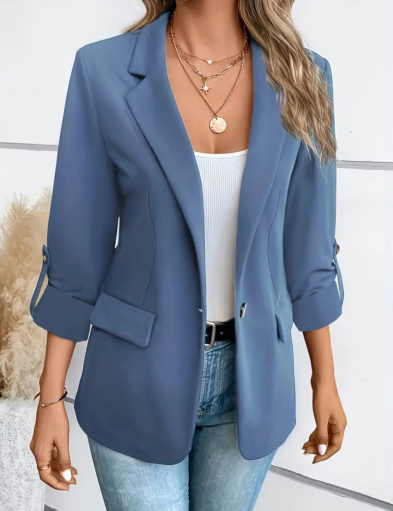 Verity Morris | Slim-Fit Cropped Work Jacket with Roll-Up Sleeves