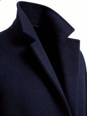 Matilda Harrison | Navy Tailored Longline Overcoat
