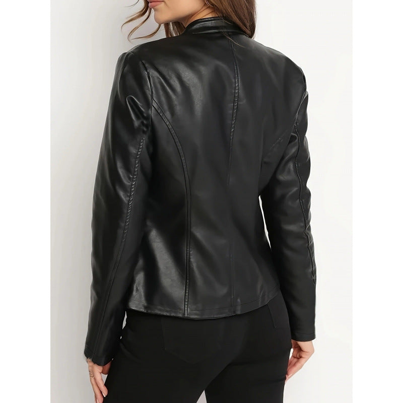 Wilhelmina Redfern | Veste courte zippée en similicuir
