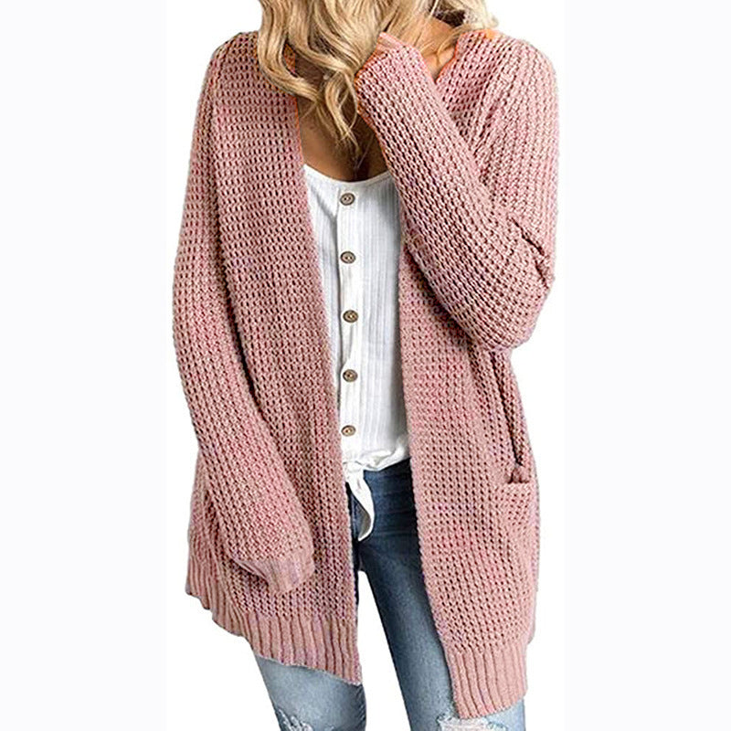 Tabitha Sutherland | Oversized Waffle-Knit Cardigan