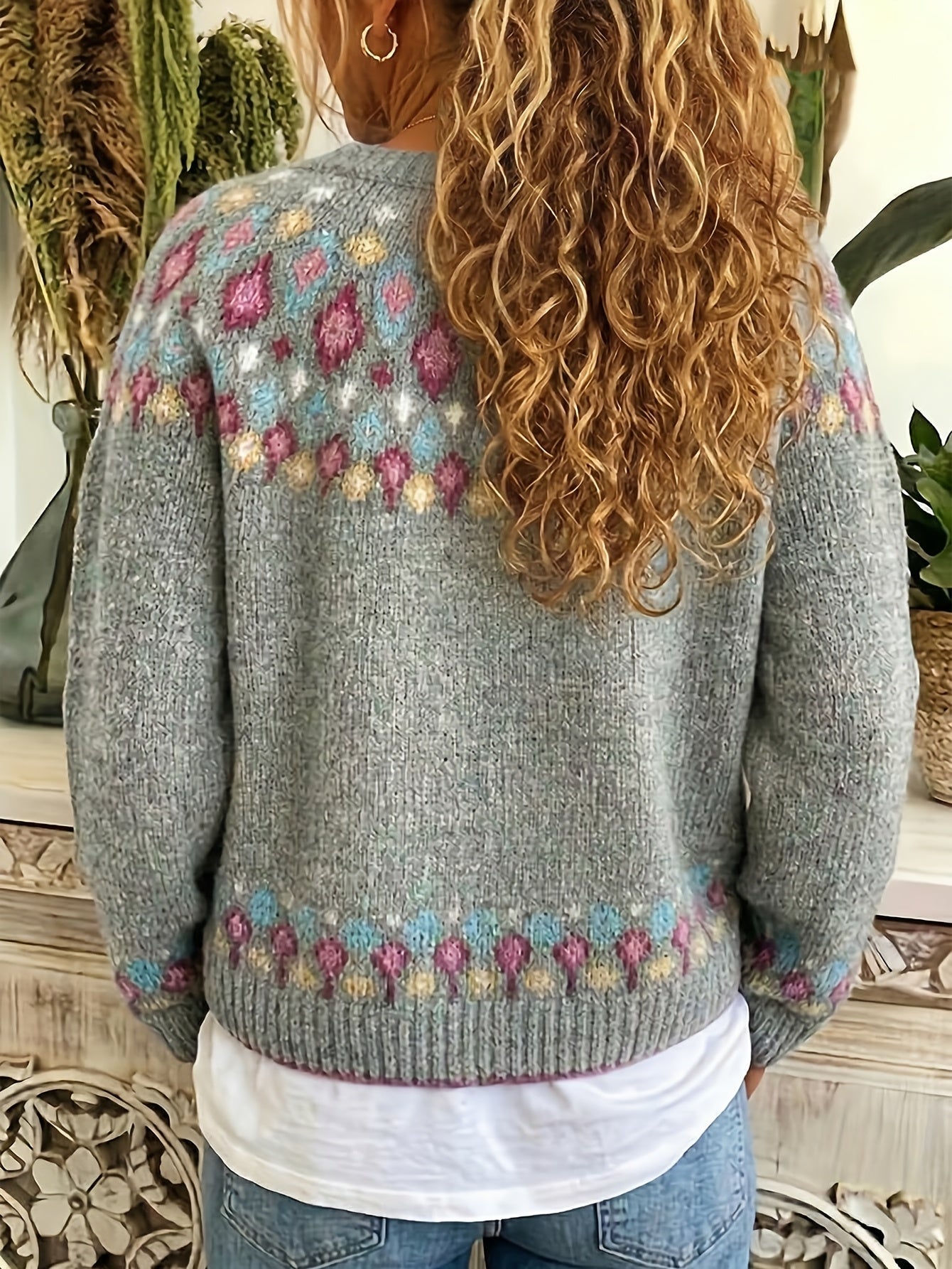 Judith Sutcliffe | Nordic Patterned Knit Cardigan
