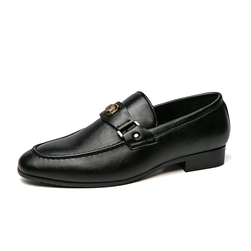 Desmond Baker | Metal-Buckle Leather Loafers For Men