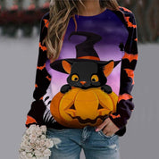 Midnight Bat | Witch Halloween Sweater For Women