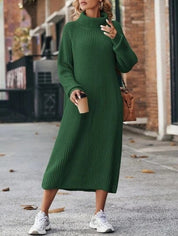 Victoria Griffiths | Turtleneck Knitted Maxi Dress
