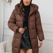 Georgina Hall | Mid-Length Hooded Puffer Coat