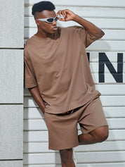 Jasper Whitmore | Ensemble coordonné oversize décontracté couleur beige pierre