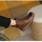 Elodie Beaumont | Minimalist Leather Ankle Boots For Women
