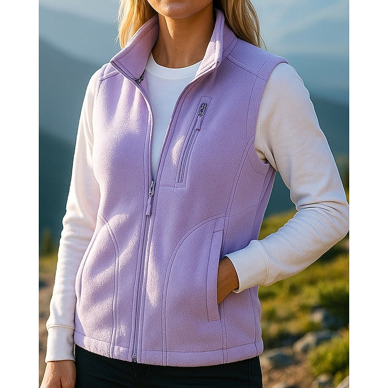 Isla Roberts | Cozy Zip-Up Fleece Vest