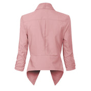 Millicent Scott | Open-Front Draped Blazer