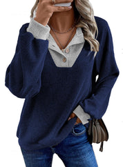 Tabitha Robinson | Ribbed Knit Collared Sweater