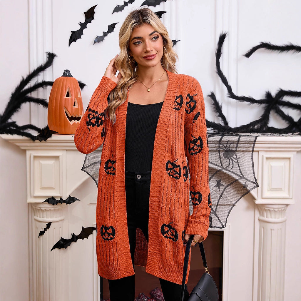 Pumpkin Patch | Pumpkin Halloween Sweater For Women