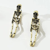 Papa osseux | Boucles d’oreilles d’Halloween squelette