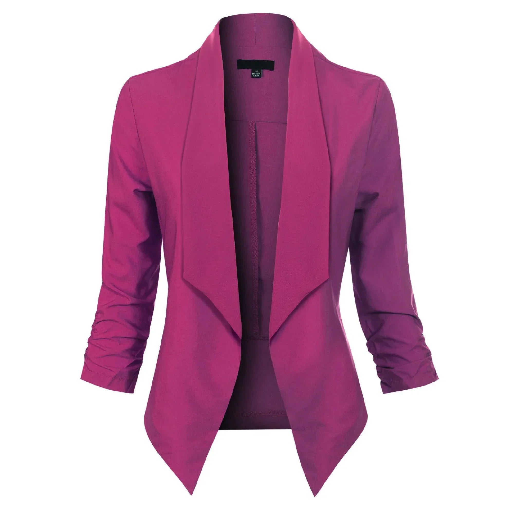 Millicent Scott | Open-Front Draped Blazer