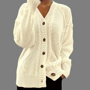 Harriet Wilson | Pink Cable-Knit Button Cardigan