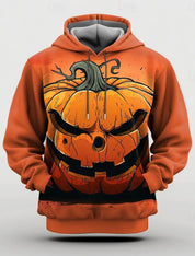 Ember Fang | Sweat à capuche d’Halloween citrouille lumineuse pour homme