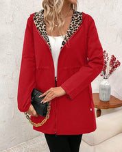 Constance Fairbank | Leopard-Lined Hooded Coat With Drawstring Waist