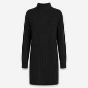 Edith Morris | Ribbed Turtleneck Sweater Dress