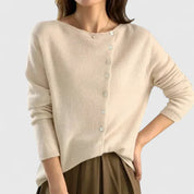 Poppy Hall | Asymmetric Button Cardigan For Women