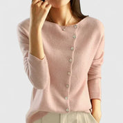 Poppy Hall | Asymmetric Button Cardigan For Women