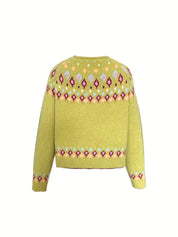 Judith Sutcliffe | Nordic Patterned Knit Cardigan