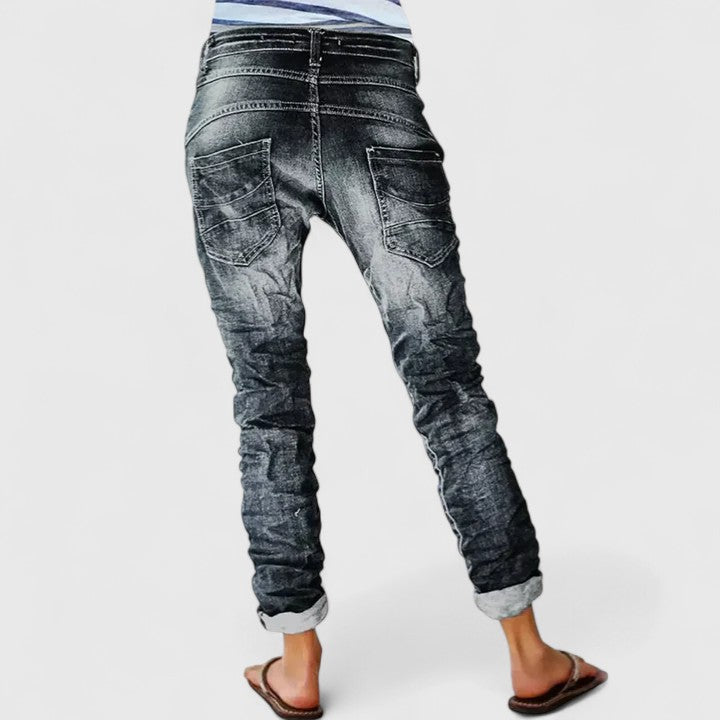 Jean skinny en denim délavé effet usé Bethan Ellery