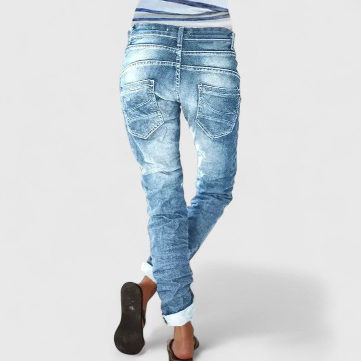 Jean skinny en denim délavé effet usé Bethan Ellery