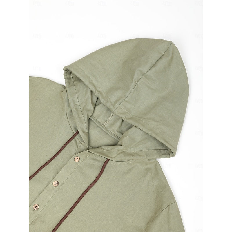 Edmund Galbraith | Chemise légère à capuche en lin pour homme