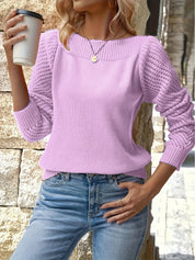 Theodora Barlow | Openwork Sleeve Knit Sweater