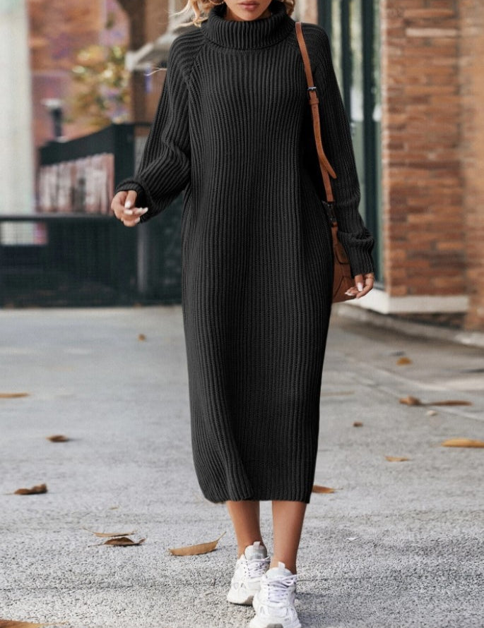 Victoria Griffiths | Turtleneck Knitted Maxi Dress