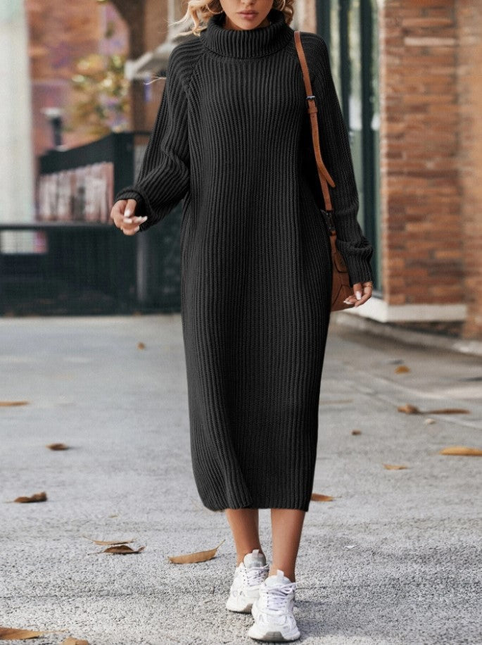 Victoria Griffiths | Turtleneck Knitted Maxi Dress