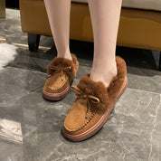 Catriona Palmer | Mocassins d’intérieur en fausse fourrure duveteuse