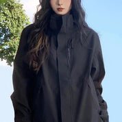 Imogen Walker | Veste shell imperméable oversize noire
