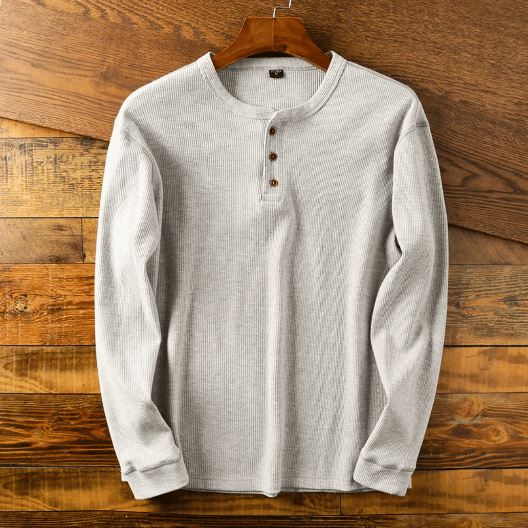 Henry Davies | Soft Henley Neck Shirt for Men