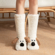 Daisy Nelson | Fluffy Dog Slipper Socks – Knee-High & Non-Slip