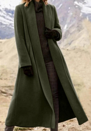 Beatrice Davies | Long Wool-Blend Wrap Coat