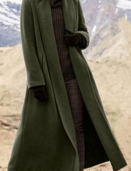 Beatrice Davies | Long Wool-Blend Wrap Coat