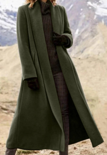 Beatrice Davies | Long Wool-Blend Wrap Coat